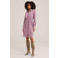 WE Fashion corduroy blousejurk met ceintuur - lichtroze