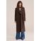 WE Fashion wintermantel met wol - bruin