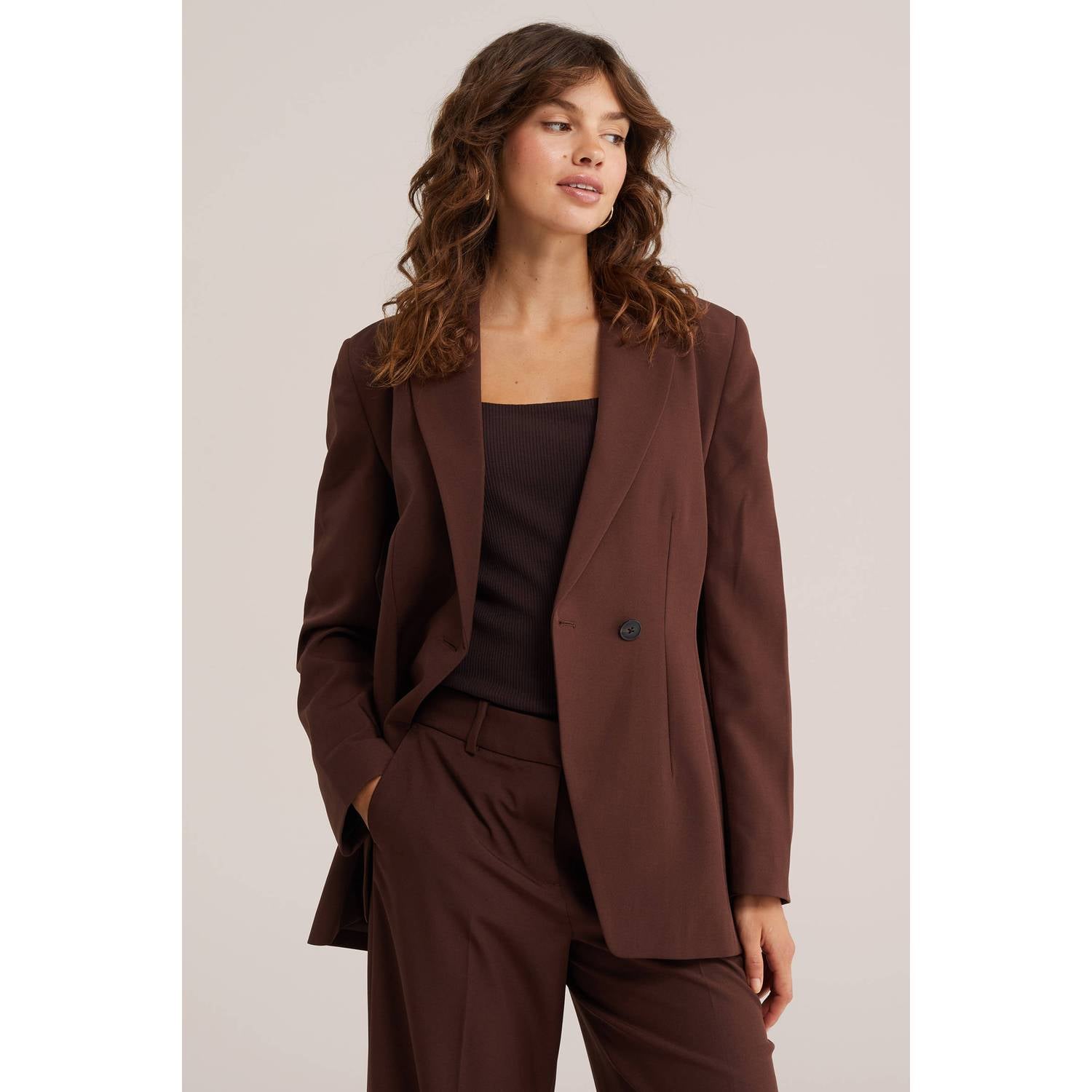 WE Fashion blazer bruin