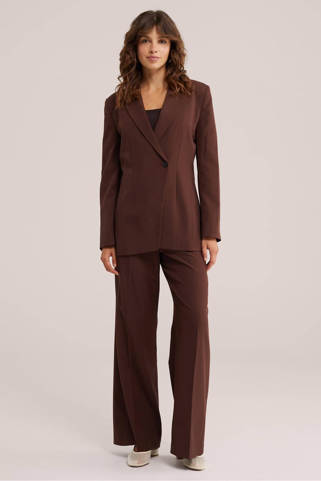 WE Fashion blazer - bruin