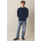 MANGO TEEN katoenen gebreide trui - marineblauw