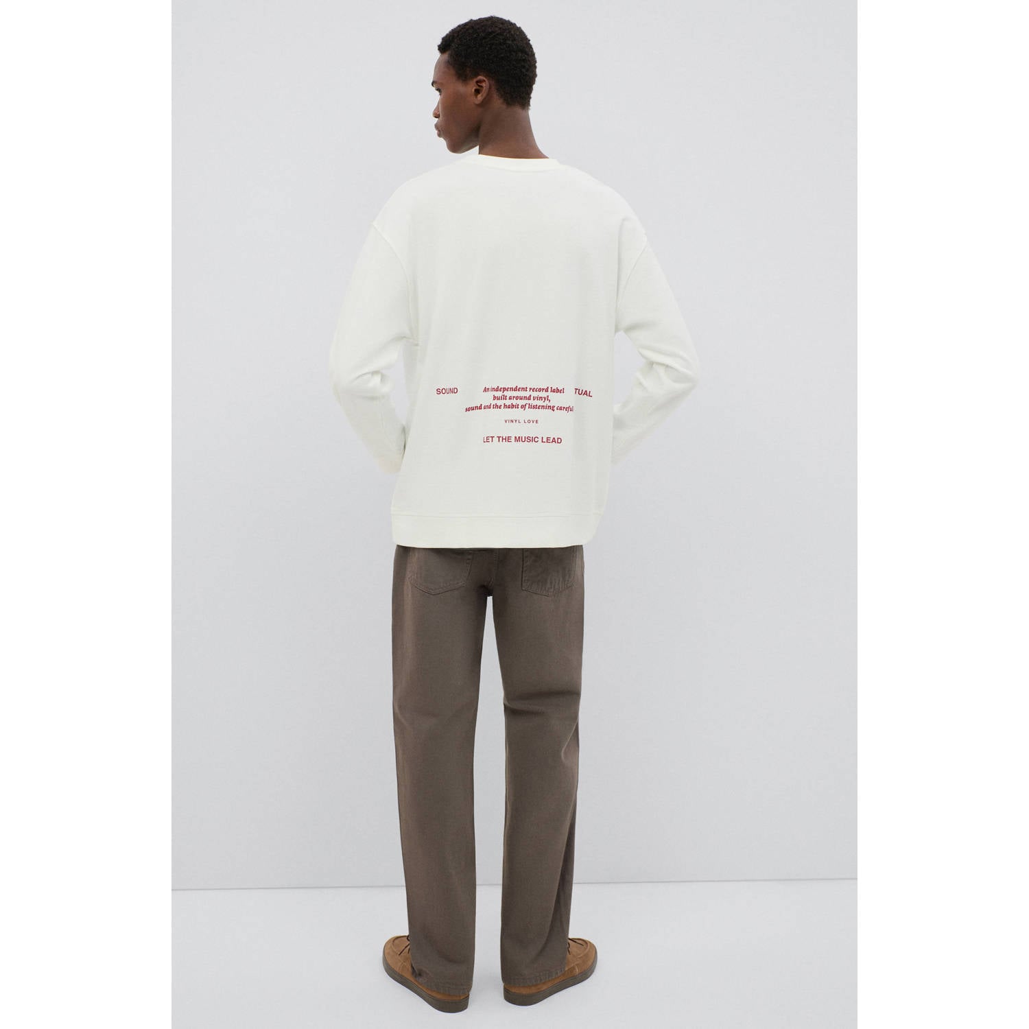 MANGO TEEN katoenen sweater wit