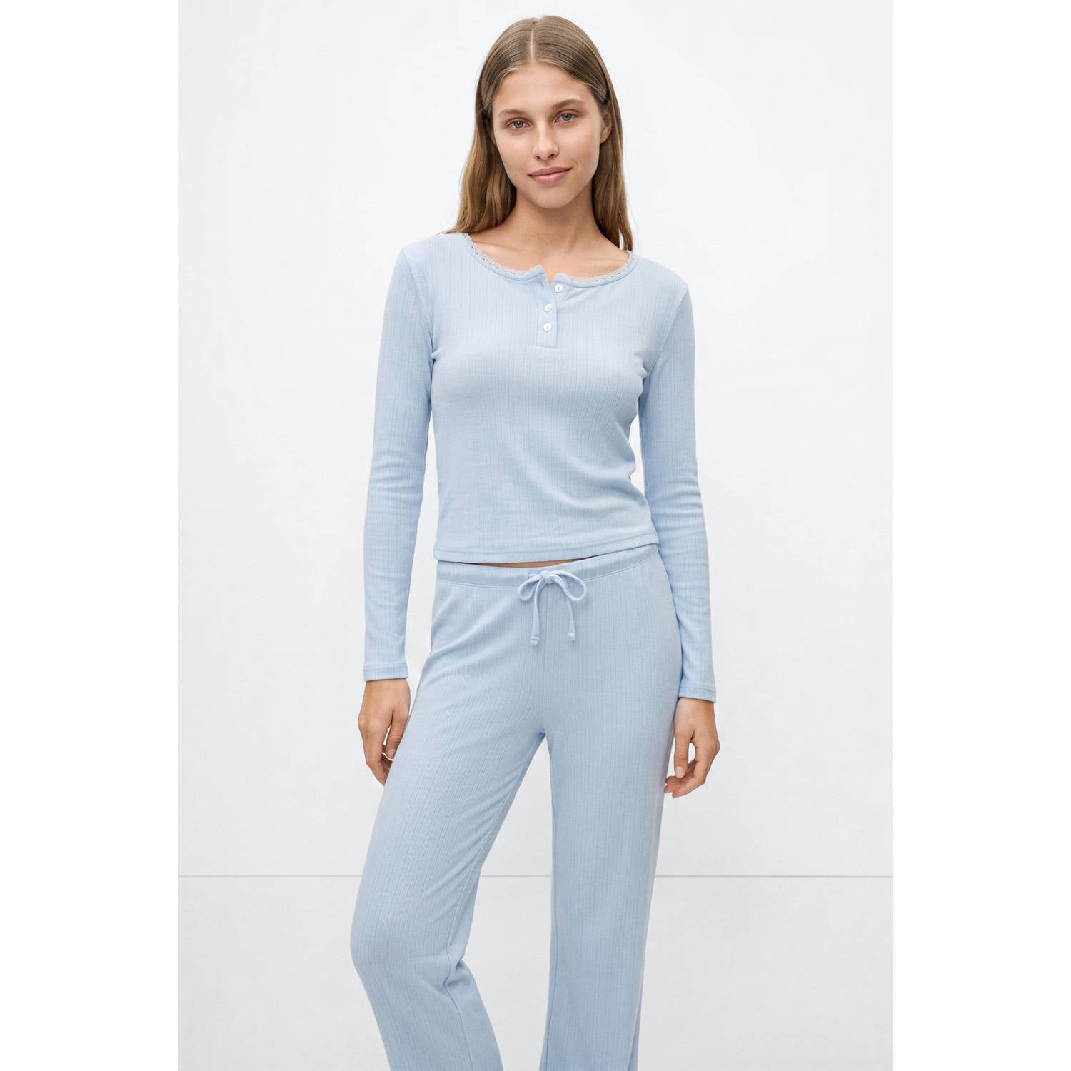 MANGO TEEN pyjama lichtblauw