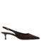 Mango slingback pumps - donkerbruin