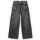 Mango Kids regular waist wide leg jeans met studs en print - grijs