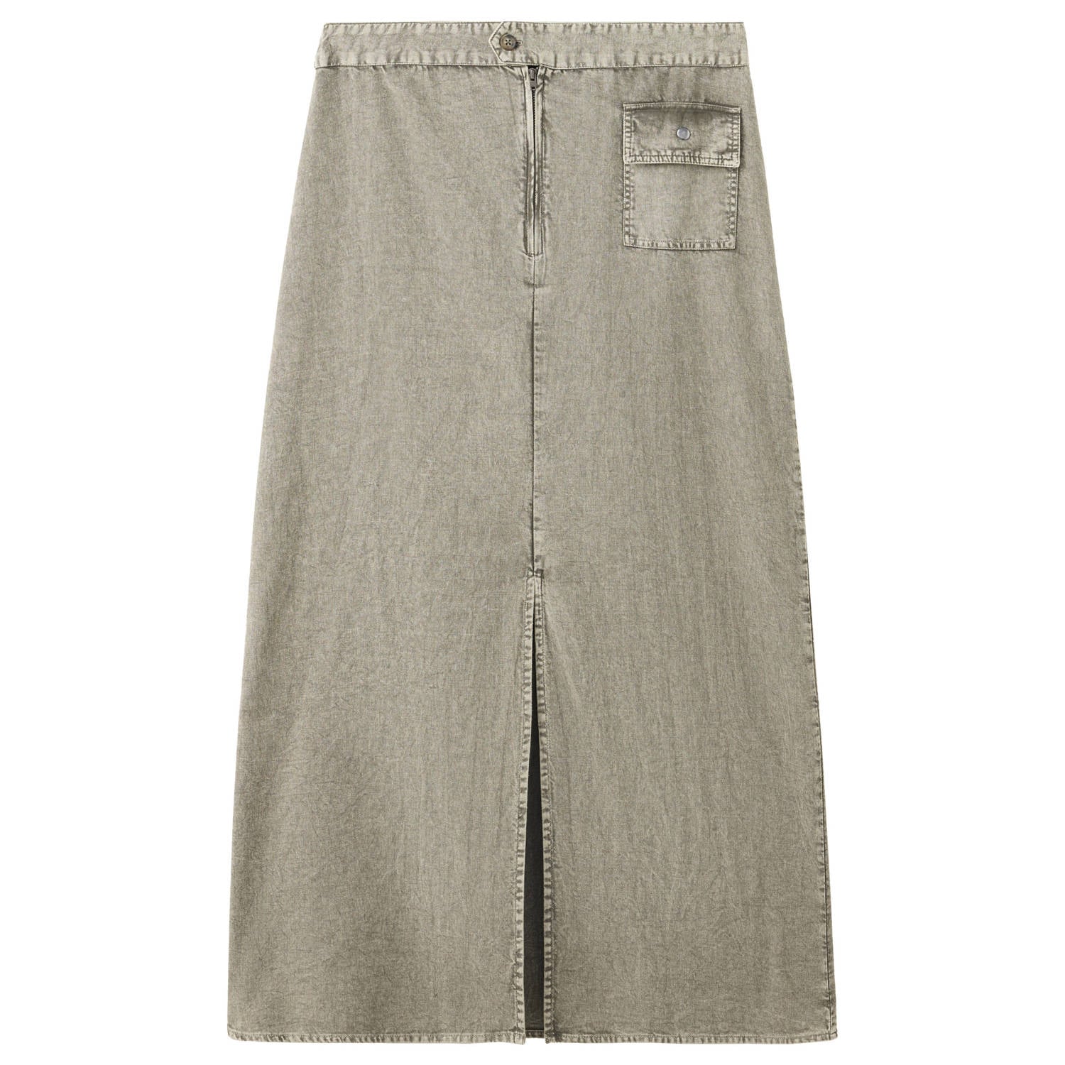 MANGO TEEN maxi rok met split kaki
