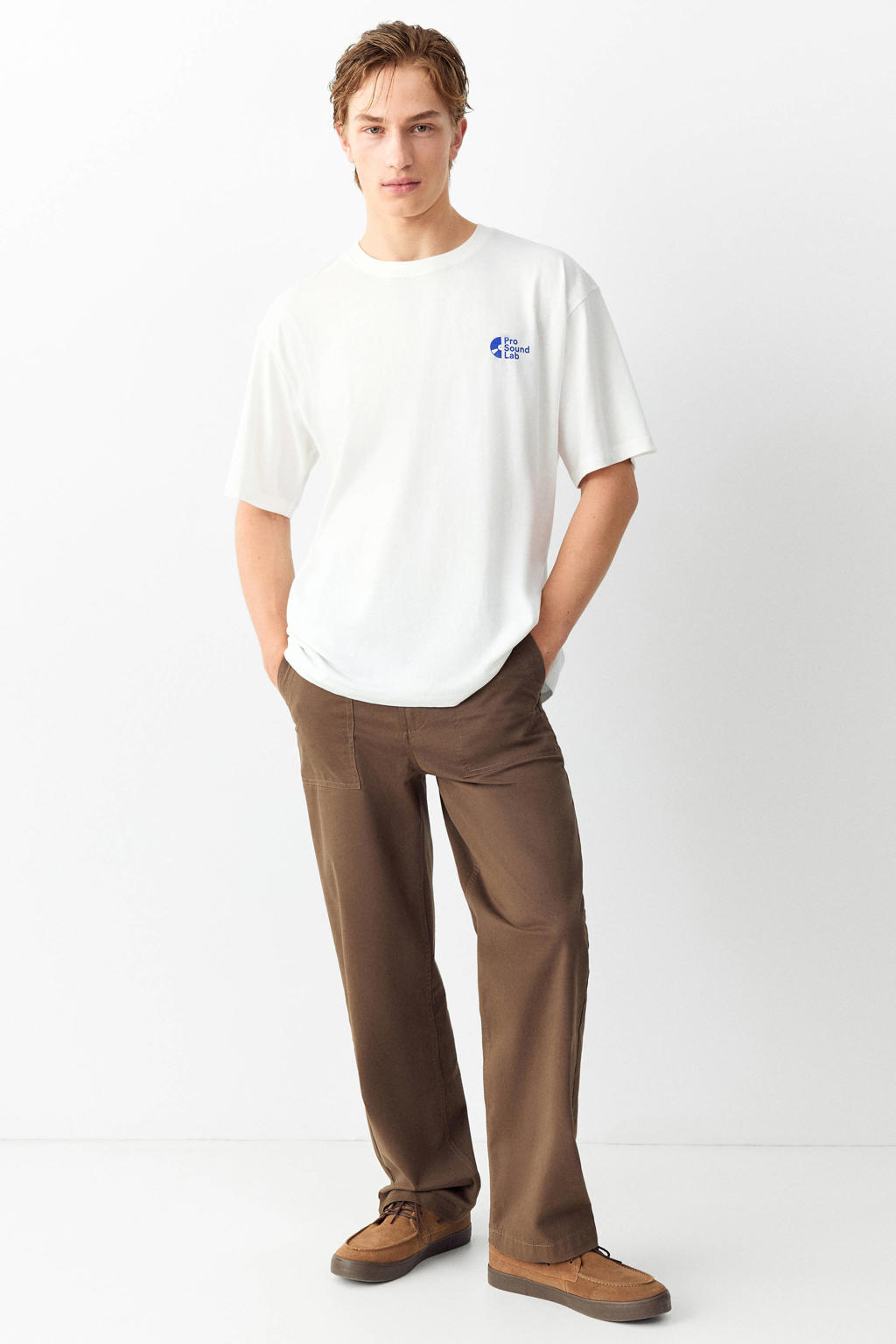 MANGO TEEN T-shirt met backprint - wit