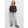 Mango Kids regular waist flared jeans met split - grijs