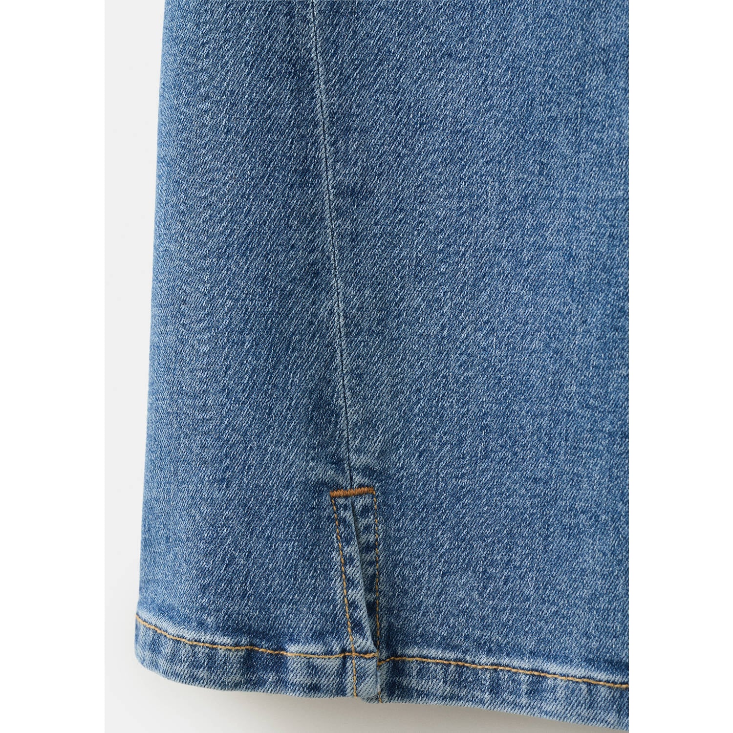 Mango Kids flared jeans met split medium blauw
