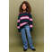 Mango Kids flared jeans met split - medium blauw