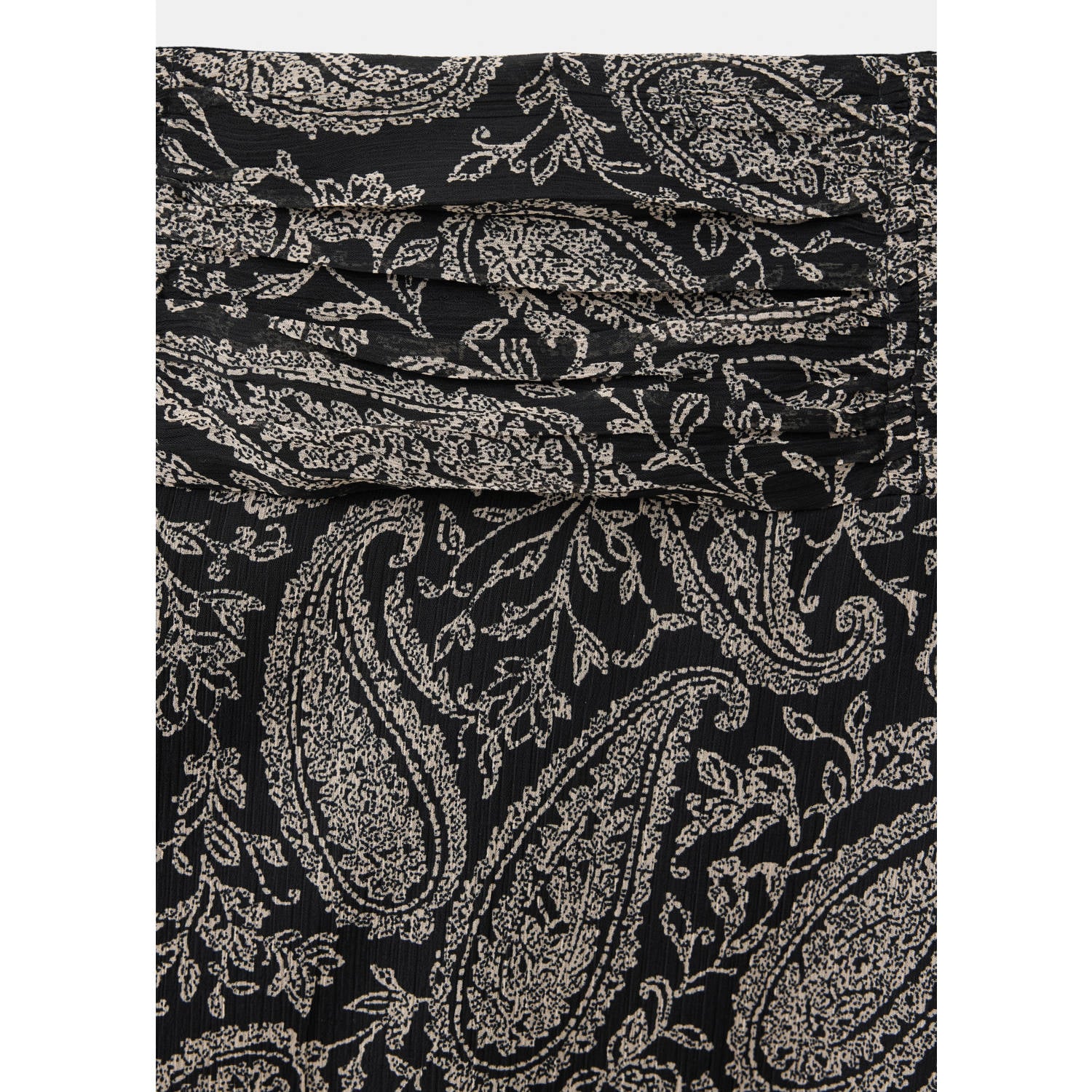 MANGO TEEN maxi rok met paisley zwart