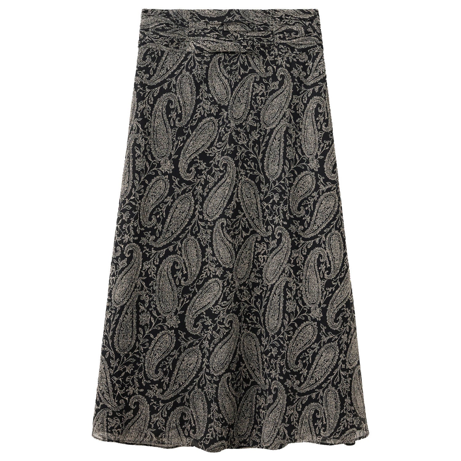 MANGO TEEN maxi rok met paisley zwart