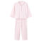 Mango Kids gestreepte pyjama - lichtroze/paars/ecru