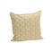 Madam Stoltz vierkante gebloemde sierkussenhoes 50x50 cm - caramel/offwhite