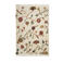 Madam Stoltz laagpolig rechthoekige jute vloerkleed 240x160 cm - gebroken wit/rood/geel/groen