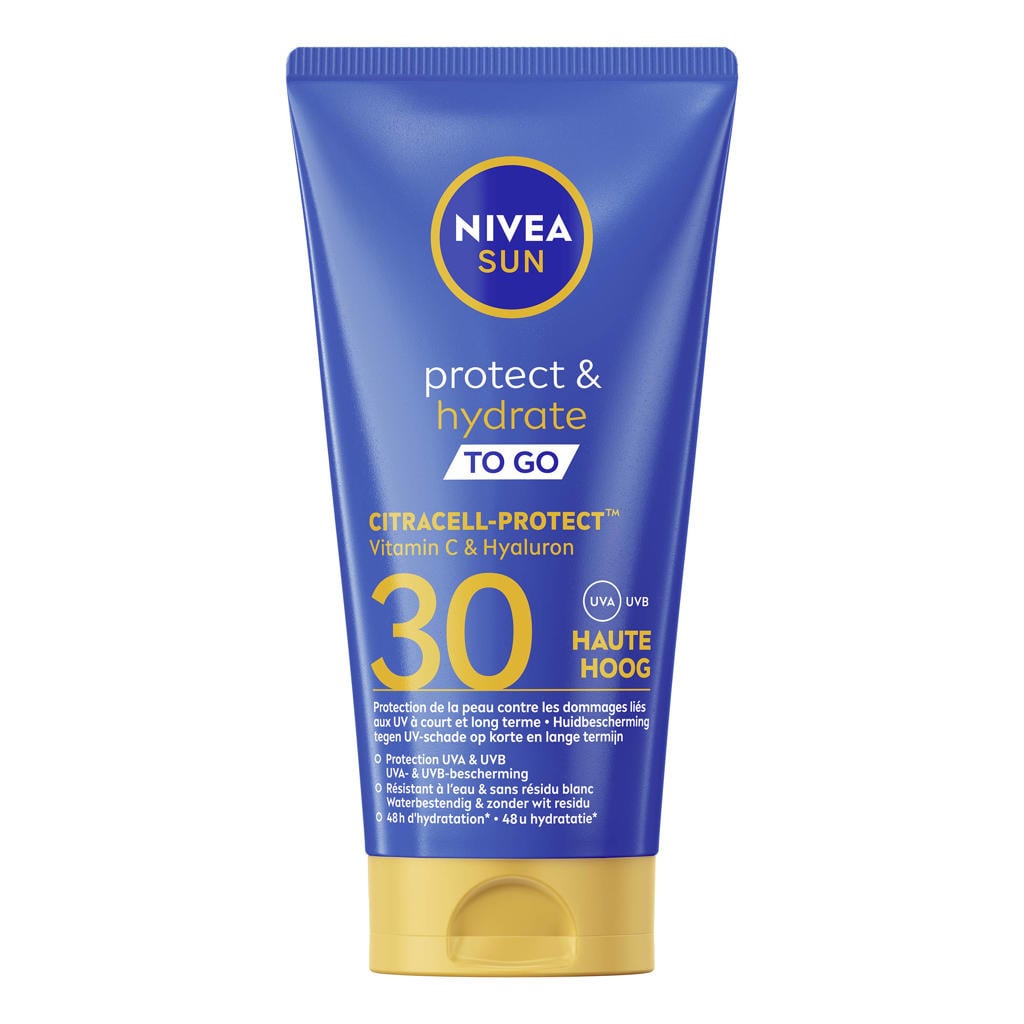 NIVEA SUN Protect & hydrate to go zonnemelk pocket size SPF30 - 50 ml