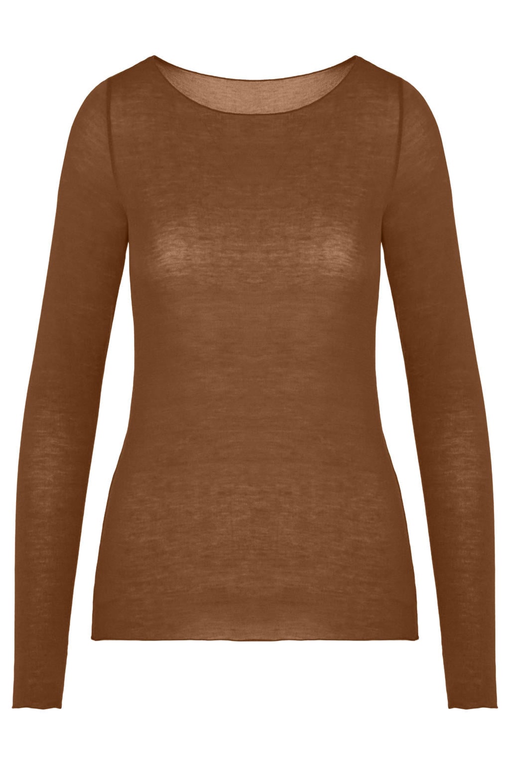 Hunkemöller loungetop met kasjmier - bruin
