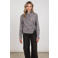 NUKUS gestreepte blouse met pailletten - blauw