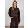 NUKUS cropped trui - donkerbruin