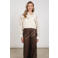 NUKUS gebloemde blouse met pailletten - crème