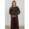 NUKUS top met glitters - donkerbruin