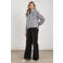 NUKUS denim wide leg broek - grijs