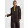 Alix the Label oversized blazer met panterprint - bruin