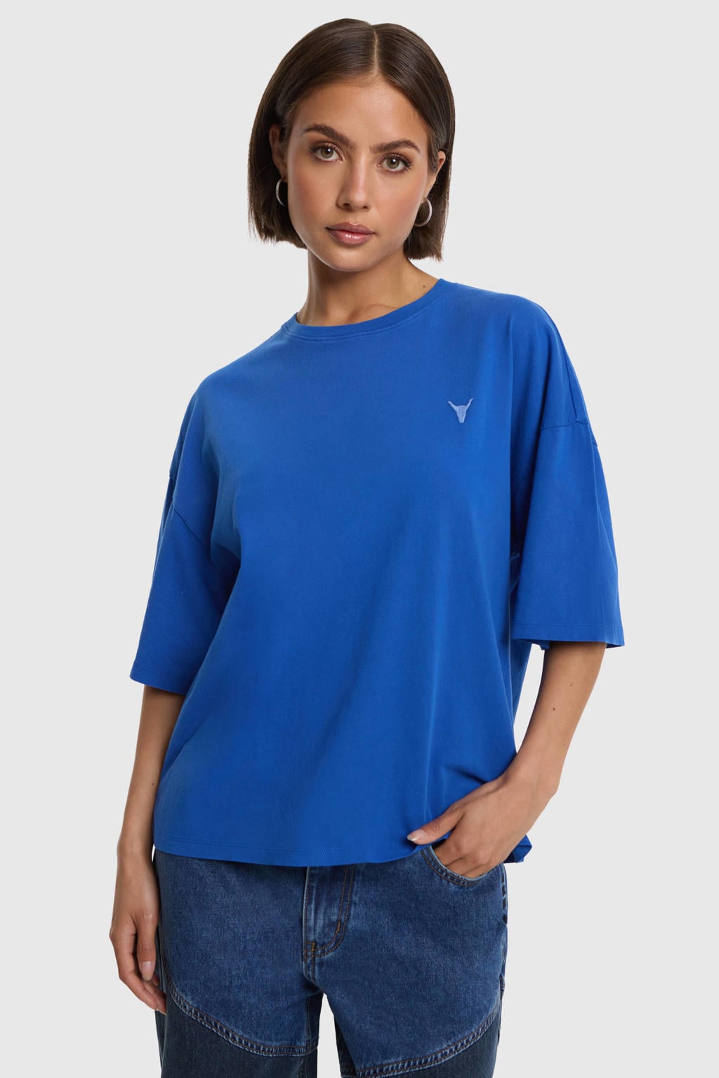 Alix the Label T-shirt met logo - blauw