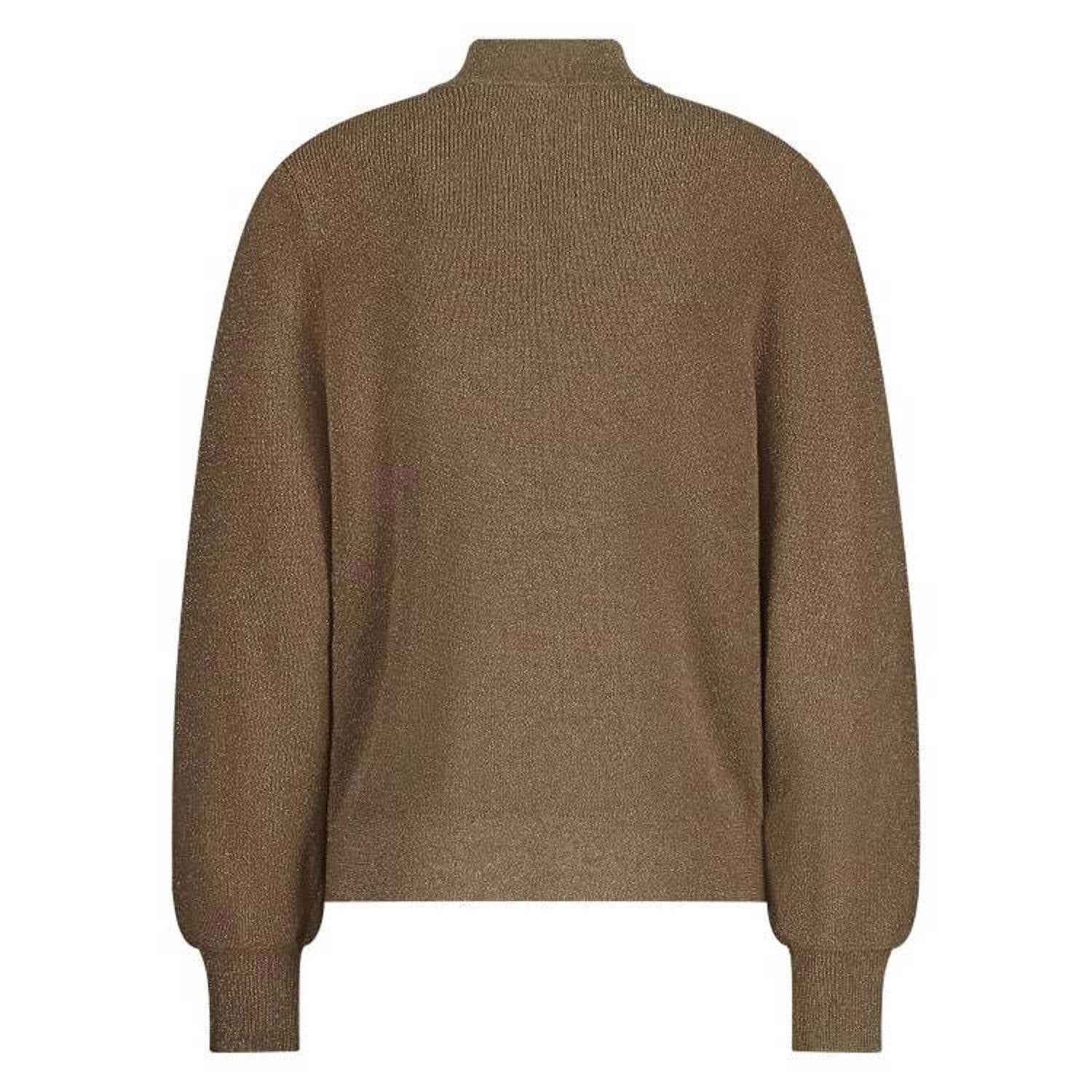 NUKUS coltrui met glitters bruin