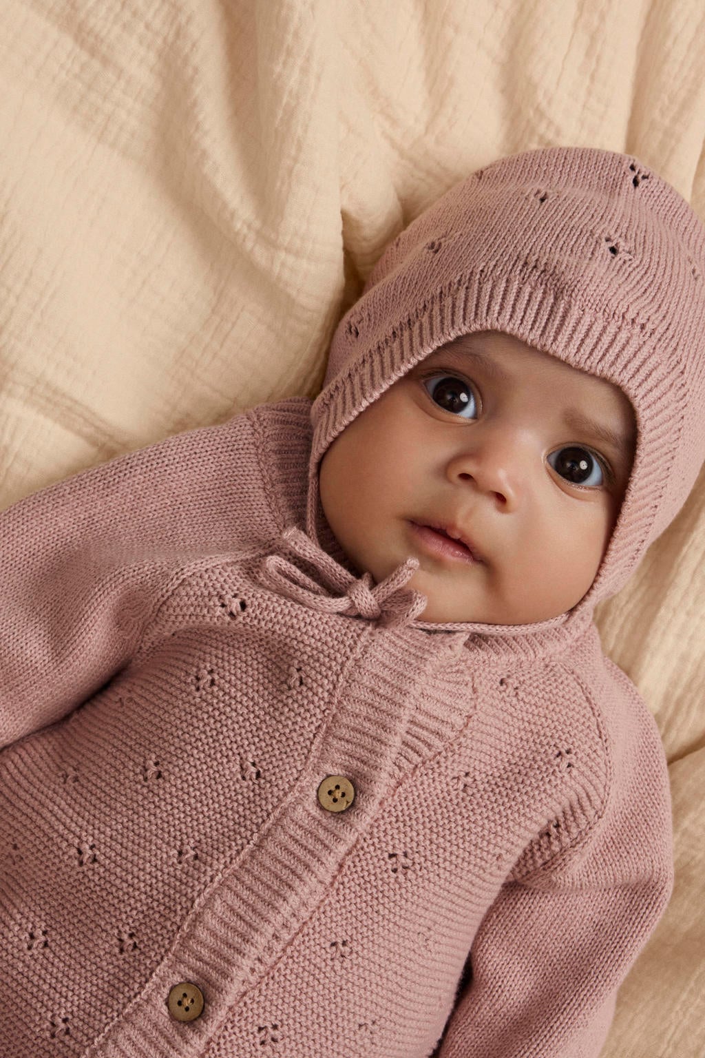 LIL' ATELIER BABY katoenen boxpak - roze