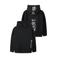 NAME IT KIDS hoodie met backprint - zwart