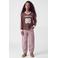 NAME IT KIDS longsleeve met tekst - roodbruin
