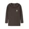 NAME IT MINI gebreide top met ruches - donkerbruin