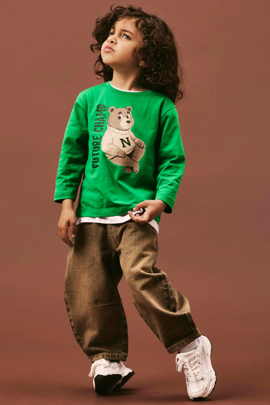 NAME IT MINI Nmmben barrel jeans - bruin