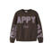 NAME IT KIDS sweater met tekst - donkerbruin