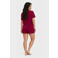 Bamboo Basics Nicole bamboe shortama - donkerrood
