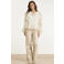 Smashed Lemon semi-transparante top met ruches - ecru