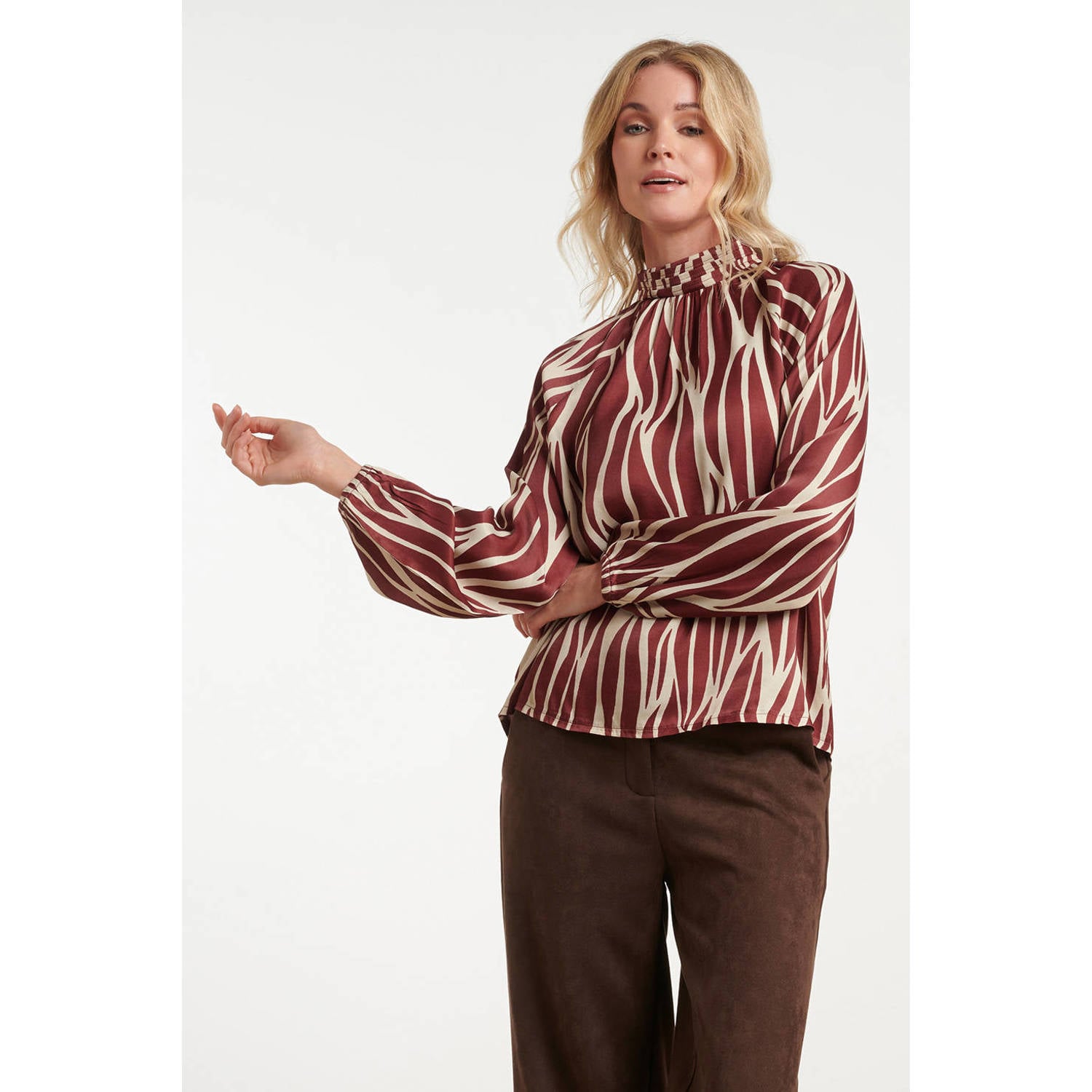 Smashed Lemon top met print rood