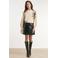 Smashed Lemon top met print - beige