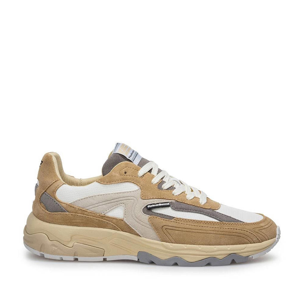 Floris van Bommel De Rezer 02.13 suède sneakers lichtbruin