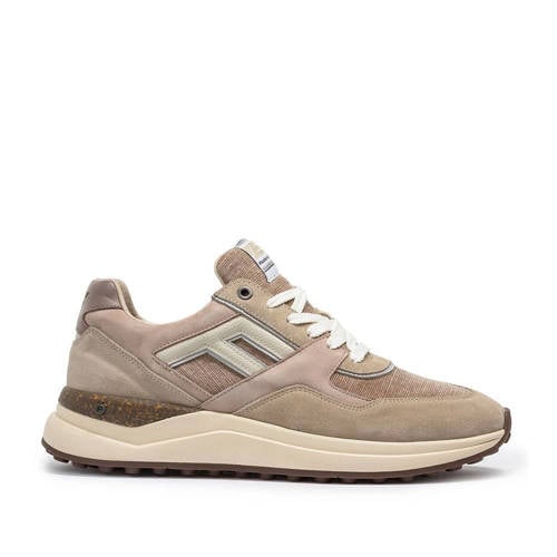 Floris van Bommel De Trikker 01.00 textielen sneaker licht bruin