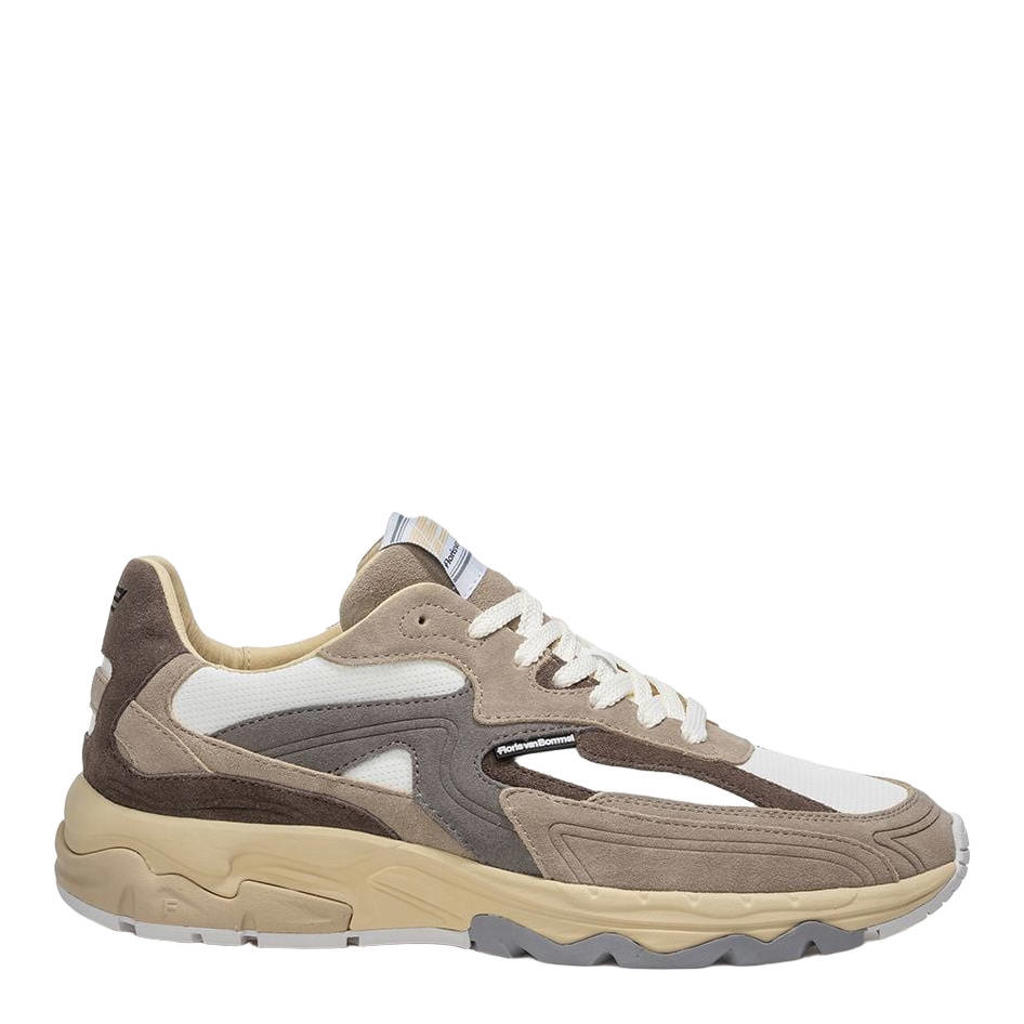 Floris van Bommel De Rezer 02.10 suède sneakers lichtbruin