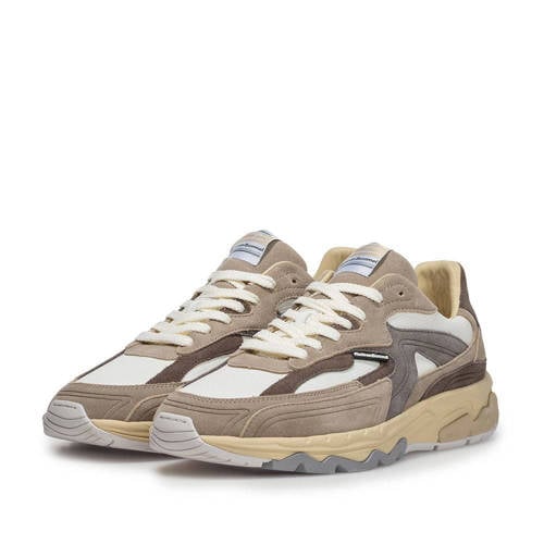 Floris van Bommel De Rezer 02.10 suède sneaker licht bruin