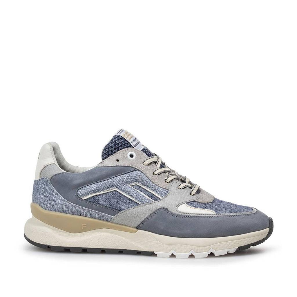 Floris van Bommel De Treener 01.38 leren sneakers lichtblauw