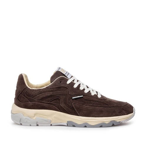 Floris van Bommel De Rezer 02.05 suède sneakers bruin