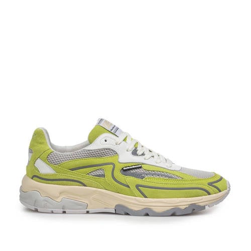 Floris van Bommel De Rezer 02.04 suède sneakers lichtgroen