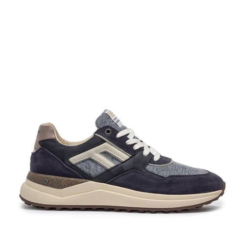 Floris van Bommel De Trikker 01.02 suède sneaker blauw