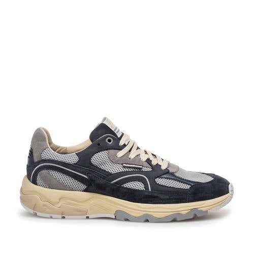 Floris van Bommel De Rezer 01.38 suède sneaker donker blauw