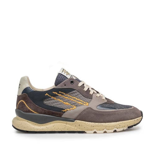 Floris van Bommel De Treener 06.10 textiel sneakers donkergrijs – donker grijs