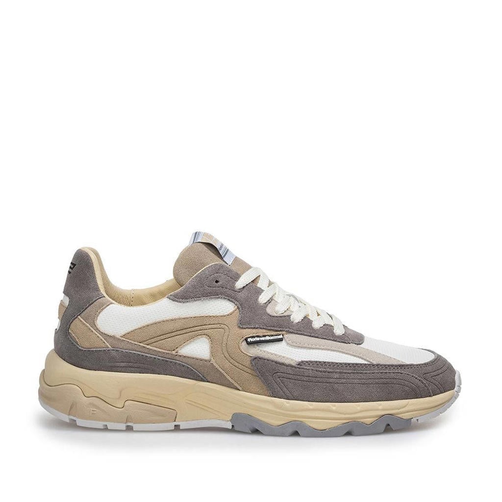 Floris van Bommel De Rezer 02.11 suède sneakers lichtgrijs
